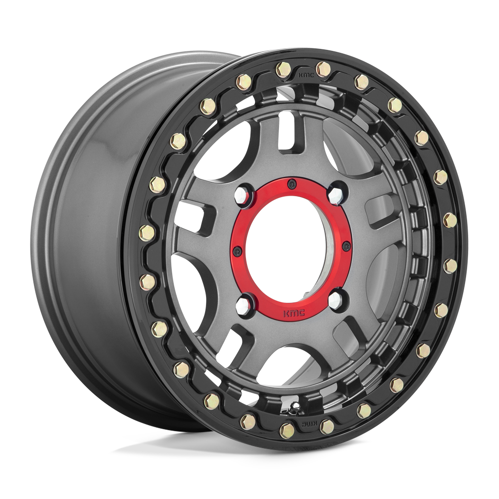 RECON UTV BL 15X7 4X137 G-MTL BLK-RG +38