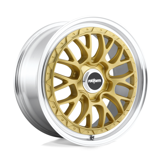Rotiform R156 LSR MATTE GOLD MACHINED Wheel 18x8.5 5X112mm +35 66.56mm