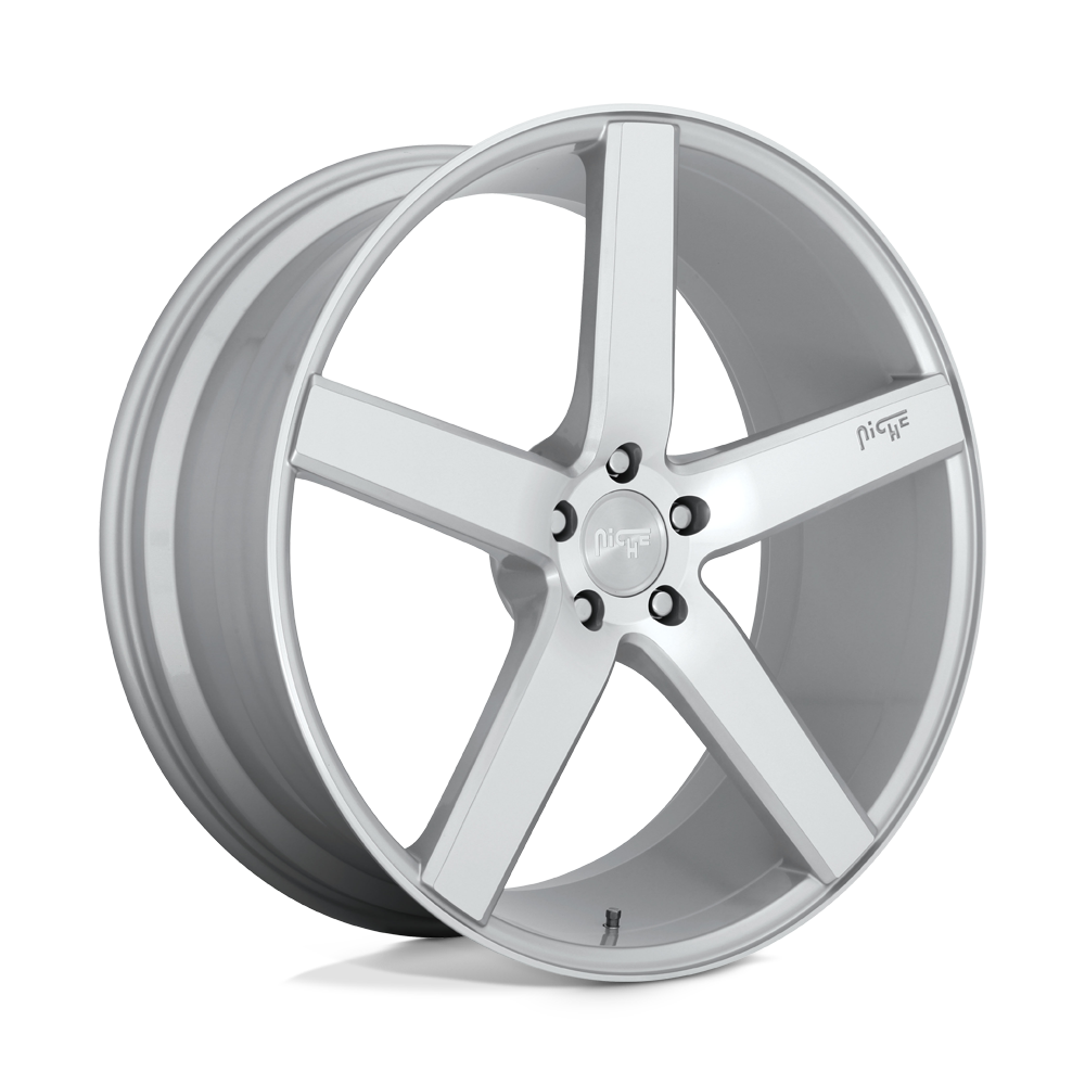 Niche 1PC M135 MILAN GLOSS SILVER MACHINED Wheel 20x8.5 5X114.3mm +35 72.56mm