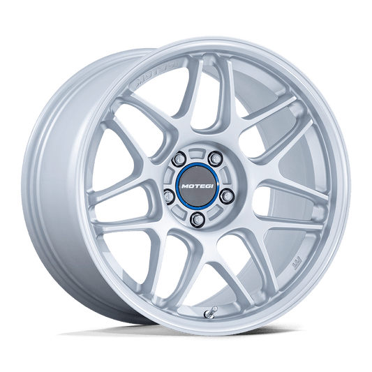 Motegi MR158 TSUBAKI HYPER SILVER W/ MACHINED LIP Wheel 18x8.5 5X100mm +30 56.15mm