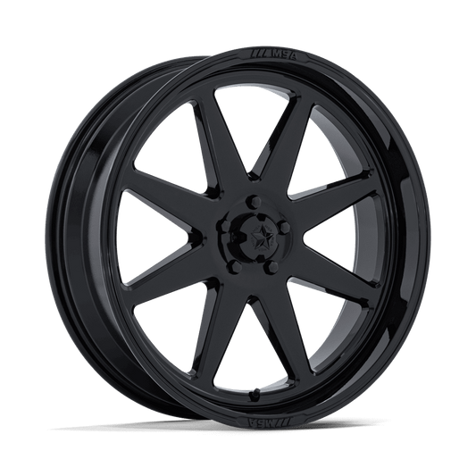 MSA Offroad Wheels M54 SPARK UTV GLOSS BLACK Wheel 24x7 5X114.3mm +0 72.56mm