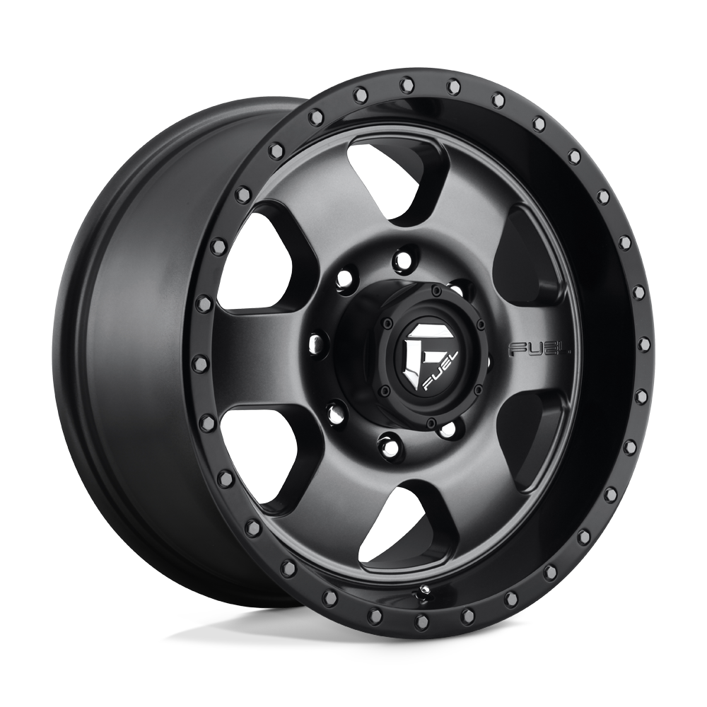 Fuel 1PC D619 PODIUM MATTE GUNMETAL BLACK BEAD RING Wheel 18x9 8X180mm +20 124.2mm