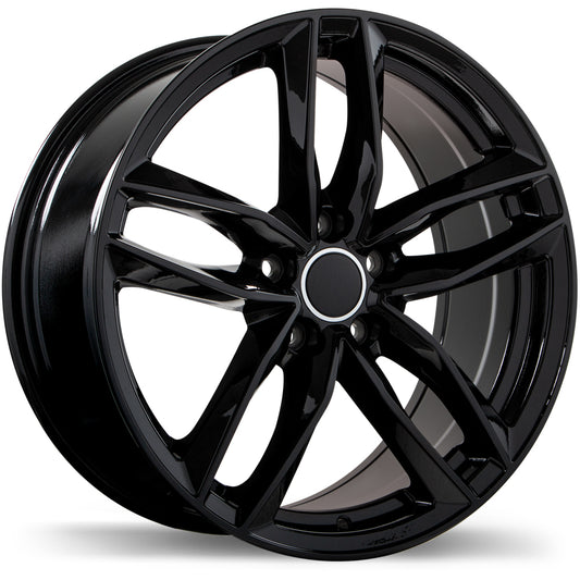 R167 18x8.0 5x112mm +42 66.5mm BLK
