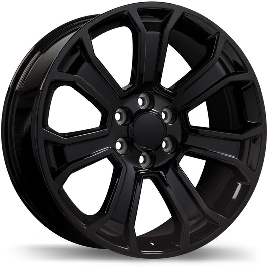 R204 22x9.0 6x139.7mm ET+24 78.1 bore Black Wheel