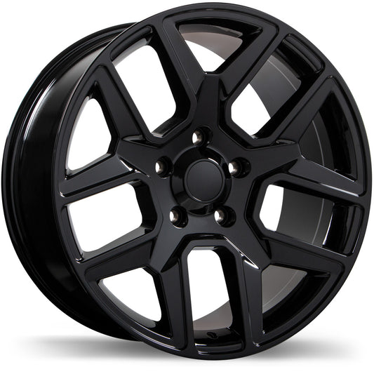 R220 20x9.0 5x139.7mm ET+18 77.8 bore Black Wheel