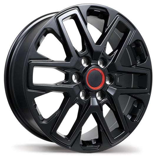 R262 20x7.5 6x139.7mm ET+60 95.1 bore Black Wheel