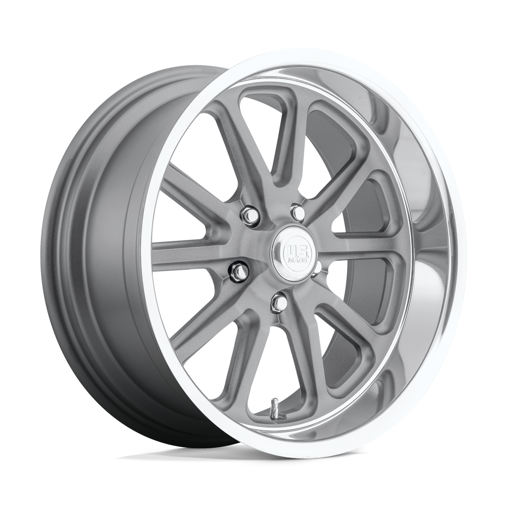 US Mag 1PC U111 RAMBLER TEXTURED GRAY W/ DC LIP Wheel 17x7 5X114.3mm +1 72.56mm
