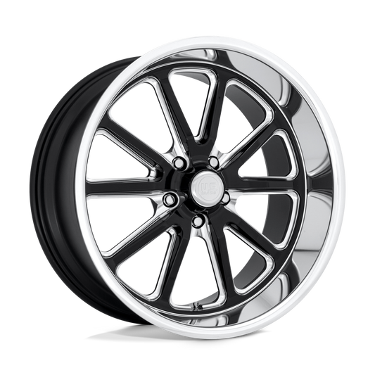 US Mag 1PC U117 RAMBLER GLOSS BLACK MILLED Wheel 18x7 5X114.3mm +1 72.56mm