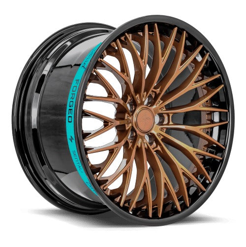 Sentali Barrel Forged SB1 22x9.5 5x127 35 Gloss Black Lip / Gloss Bronze Centre