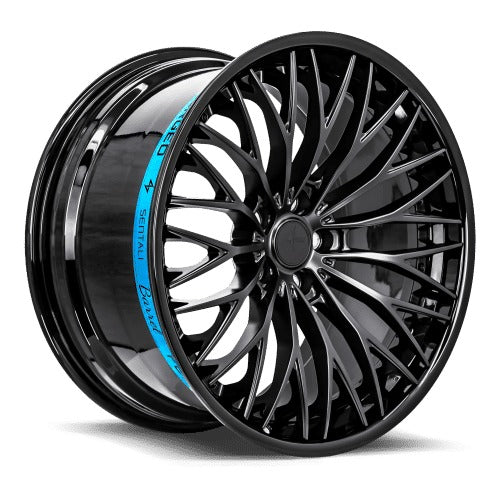 Sentali Barrel Forged SB1 19x10.5 5x120 35 Gloss Black Lip / Matte Black Centre