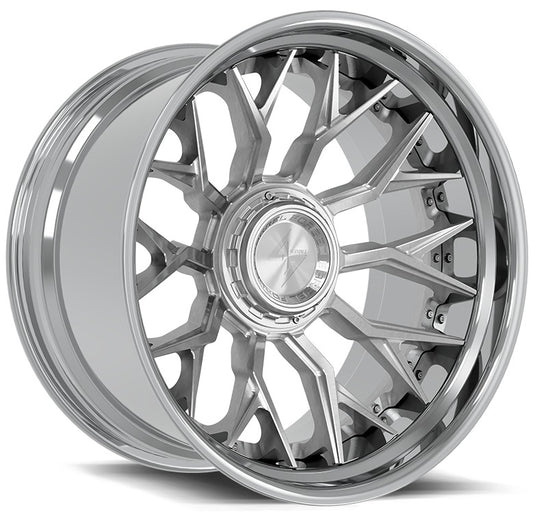 BFX2 22x12 8x165.1/8x180 -44 Polished Lip / Brushed Centre