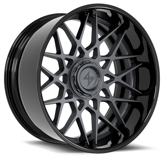SENTALI BFX BFX5 22x12 8x165.1/8x180 -44 Gloss Black Lip / Gun Metal Centre