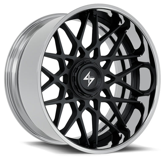 SENTALI BFX BFX5 22x10 6x135/6x139.7 -24 Polished Lip / Gloss Black Centre