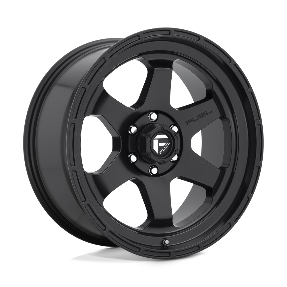 Fuel 1PC D664 SHOK MATTE BLACK Wheel 20x9 6X139.7mm +1 106.1mm