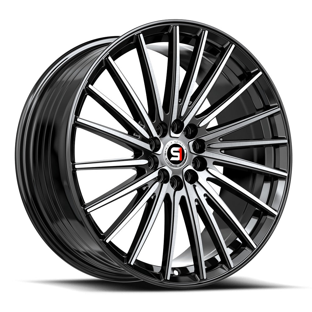 SPEC-1 RACING SP-68 17x7.5 5x108/5x114.3 42 Gloss Black Machined