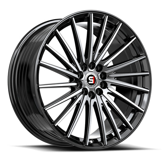 SPEC-1 RACING SP-68 17x7.5 5x108/5x114.3 42 Gloss Black Machined