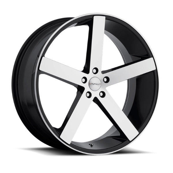 SPEC-1 RACING  SP-5  18x8 5x112 35 Gloss Black Machined