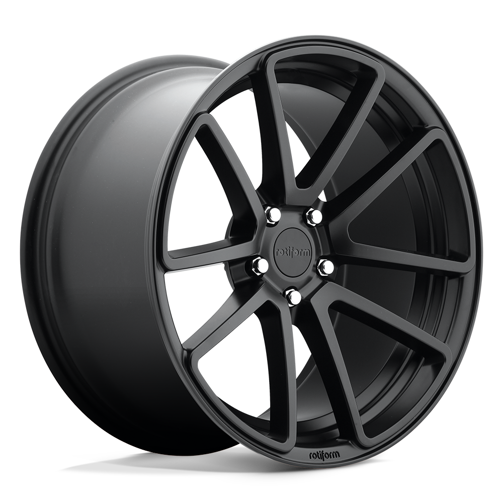 Rotiform R122 SPF MATTE BLACK Wheel 18x8.5 5X112mm +45 66.56mm
