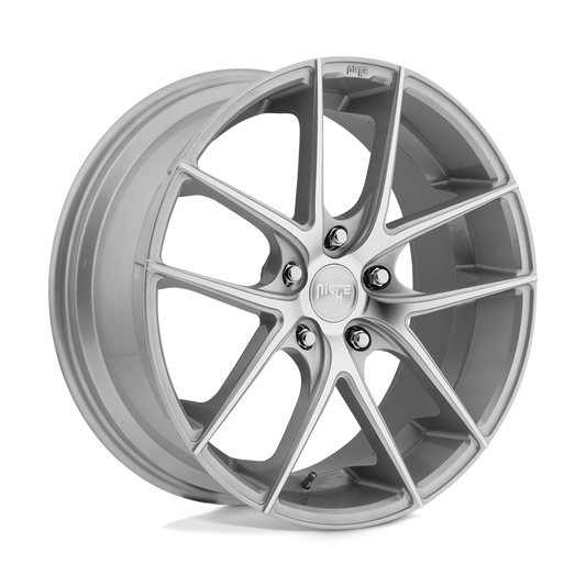 Niche 1PC M131 TARGA GLOSS SILVER MACHINED Wheel 18x9.5 5X114.3mm +40 72.6mm
