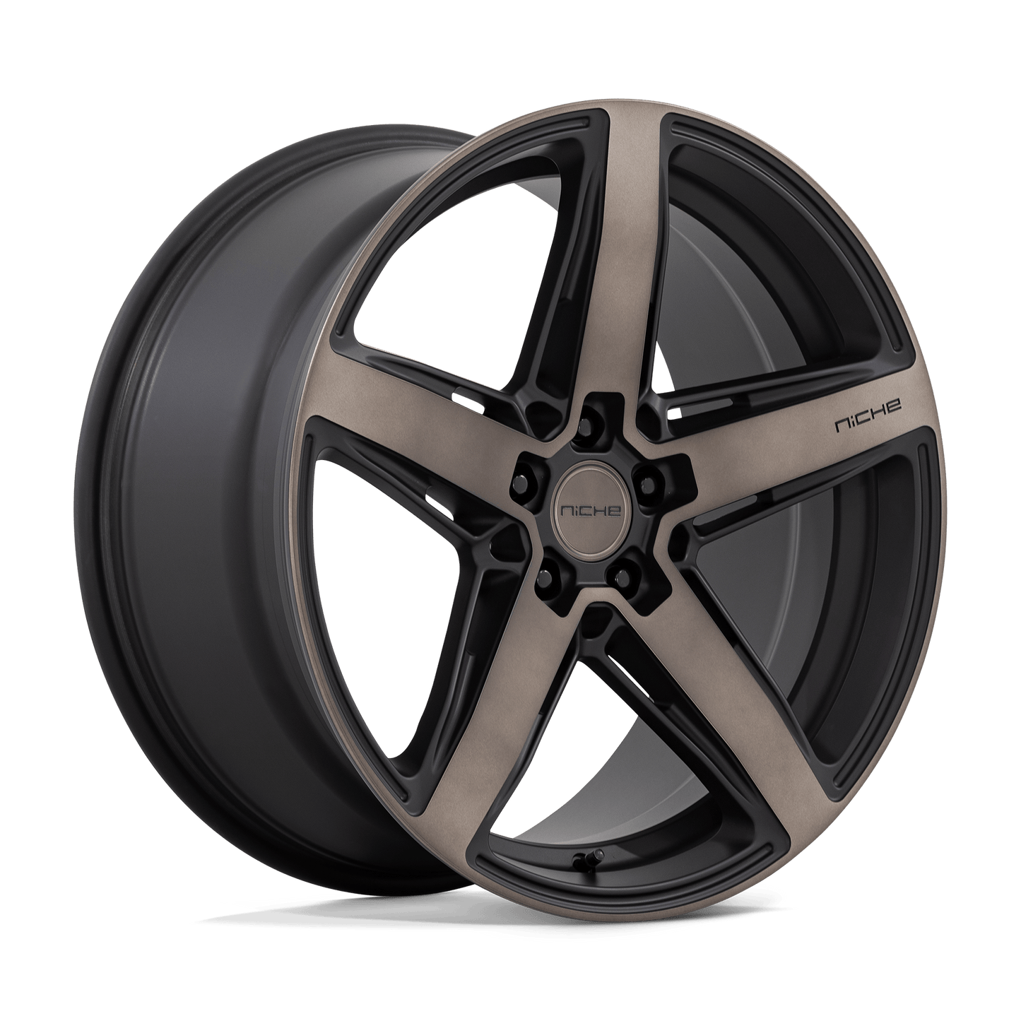 Niche 1PC M271 TERAMO MATTE BLACK W DOUBLE DARK TINT Wheel 20x10.5 5X120mm +40 72.56mm