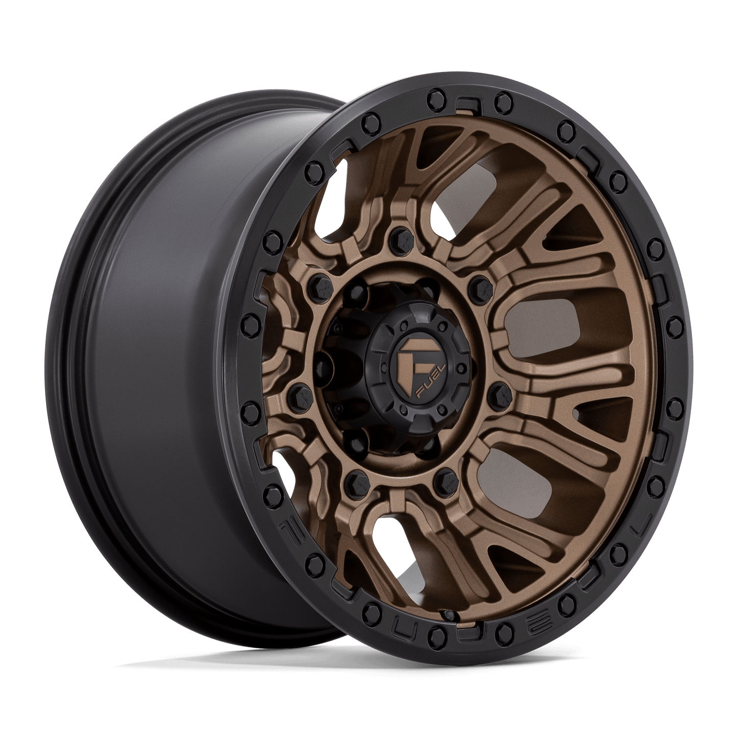 Fuel 1PC D826 TRACTION MATTE BRONZE W/ BLACK RING Wheel 17x9 5X127mm -12 71.5mm