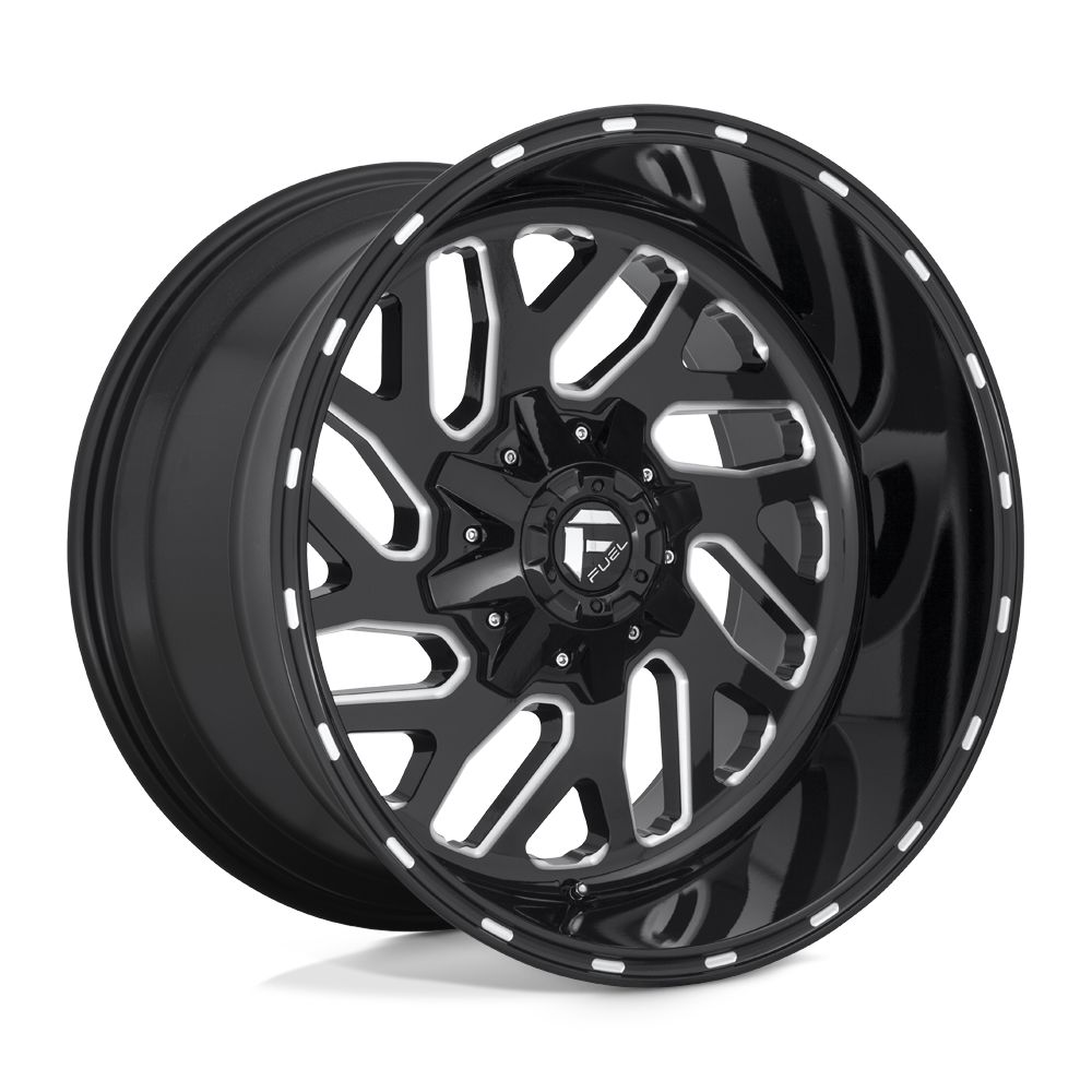 Fuel 1PC D581 TRITON GLOSS BLACK MILLED Wheel 18x9 8X165.1mm -12 125.1mm