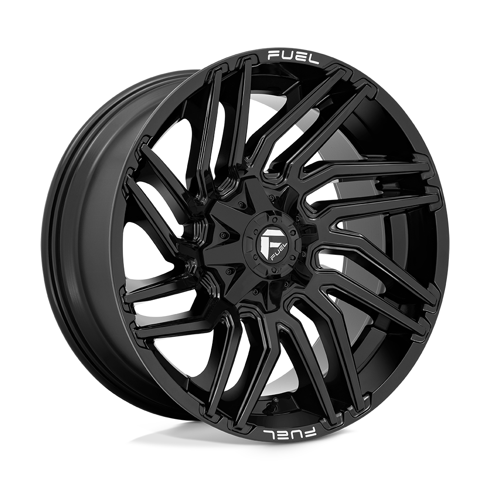Fuel 1PC D776 TYPHOON GLOSS BLACK Wheel 22x10 8X180mm -18 124.2mm