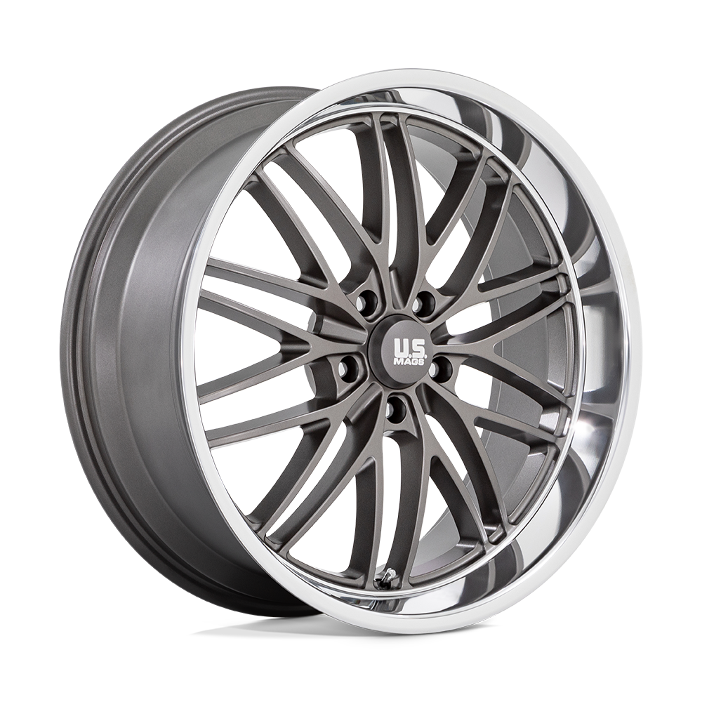 US Mag 1PC U139 SANTA CRUZ ANTHRACITE W/ DIAMOND CUT LIP Wheel 22x9 5X127mm +15 78.1mm