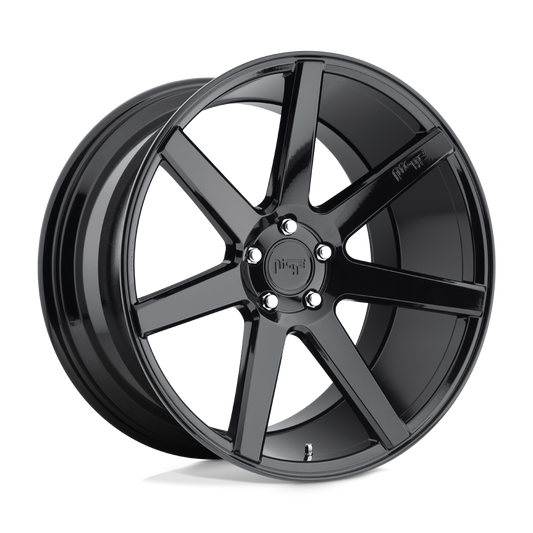 Niche 1PC M168 VERONA GLOSS BLACK Wheel 18x8 5X114.3mm +40 72.56mm