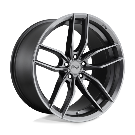 Niche 1PC M204 VOSSO MATTE ANTHRACITE Wheel 17x8 5X112mm +40 66.56mm