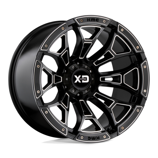 XD XD841 BONEYARD GLOSS BLACK MILLED Wheel 18x9 5X114.3mm +0 78.1mm