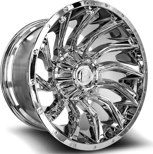 XF OFFROAD XF-224 Chrome Wheel 22x12 5X127mm -44 78.1mm