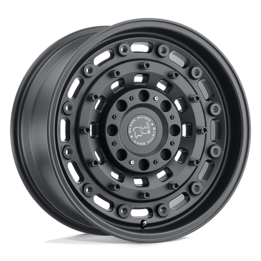 Black Rhino Hard Alloys ARSENAL TEXTURED MATTE BLACK Wheel 17x9.5 8X165.1mm -18 122.4mm