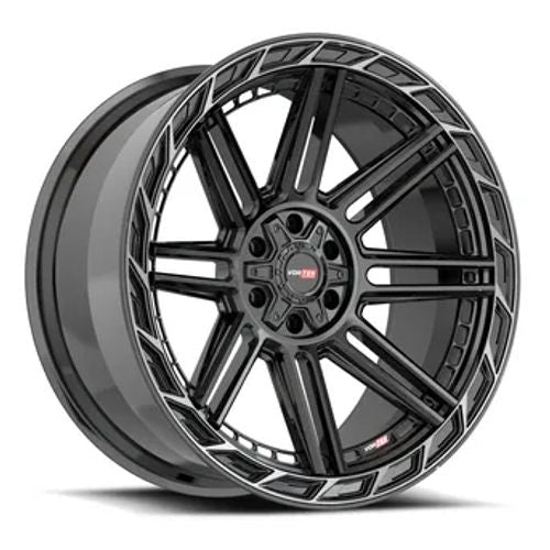 VORTEK VRP-501 Black Diamond Cut Ring W/ Dark Tint Wheel 24x11 6X135mm -24 106.1mm