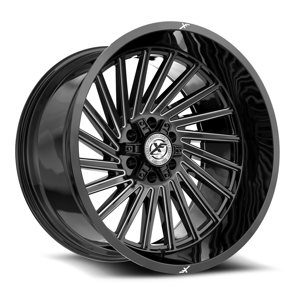 XF OFFROAD XF-239 24x12 8x165.1/8x180 -44 Gloss Black Milled