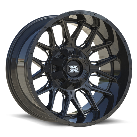 TWISTED OFF-ROAD TW1 Gloss Black Wheel 22x10 8X165.1mm -18 0mm