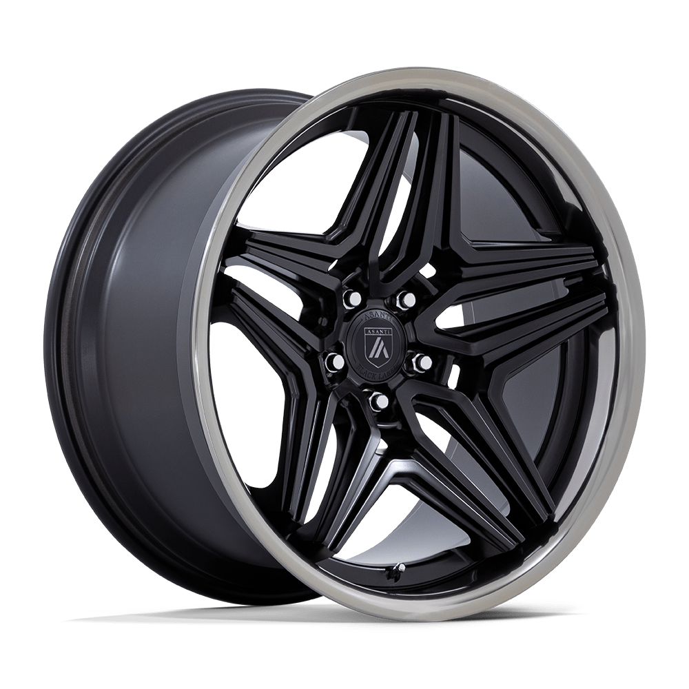 Asanti Black AB046 DUKE SATIN BLACK W/ DDT LIP Wheel 20x9 5X114.3mm +15 72.56mm