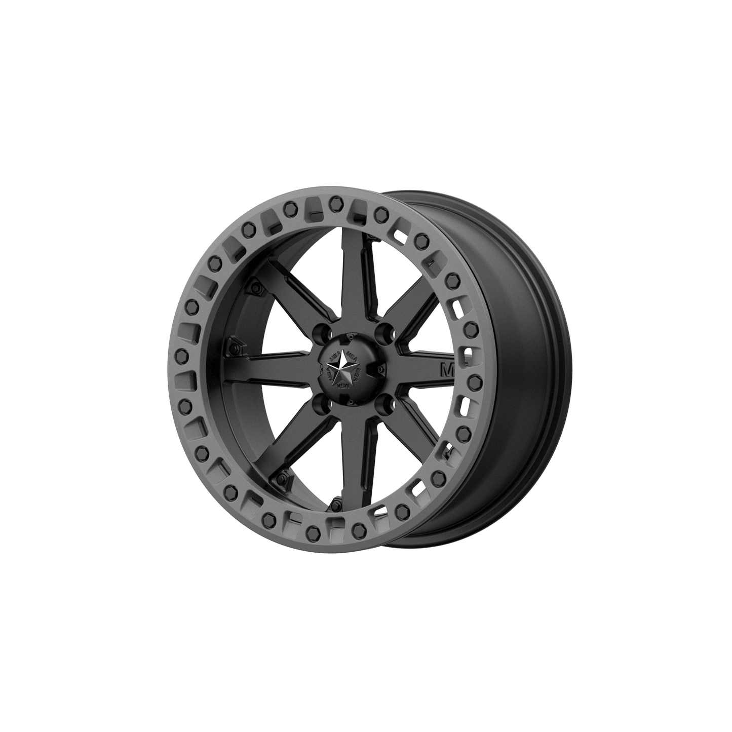 LOK2 UTV BL 15X7 4X156 S-BLK GRY-RG +0