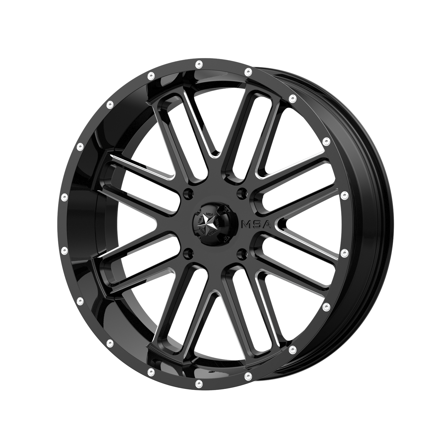 BANDIT UTV 22X7 4X137 G-BLK MILL 00MM