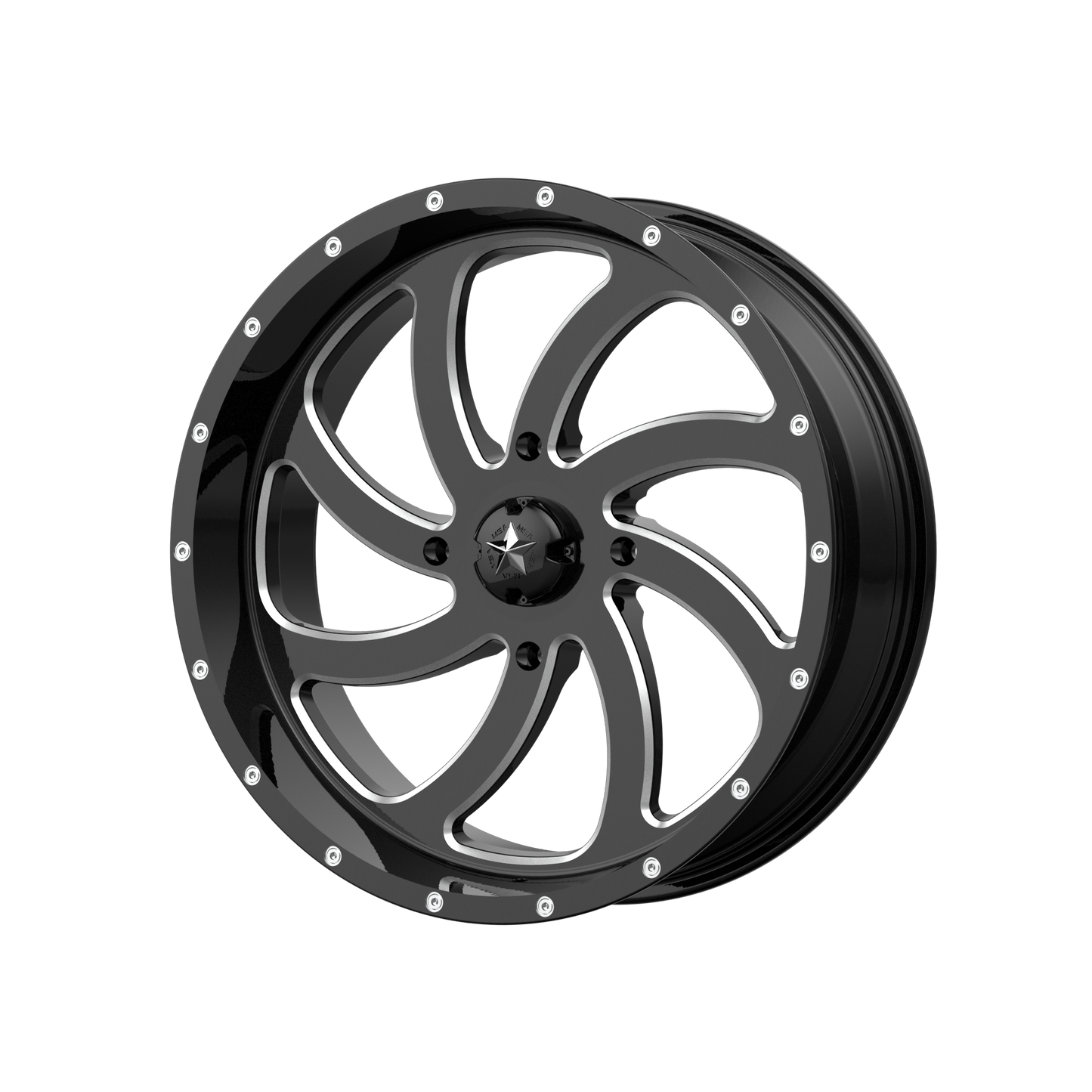 M36 SWITCH UTV 18x7 4X156 ET0 132.00 bore Wheel