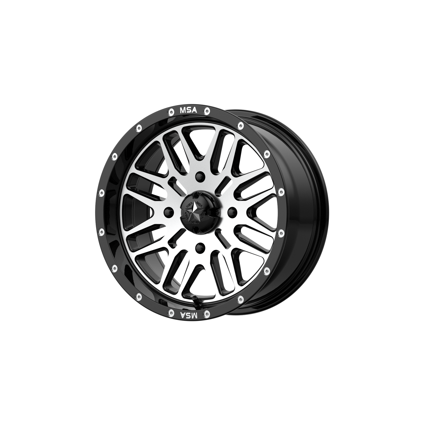 BRUTE UTV 14X7 4X156 G-BLK MACH 10MM