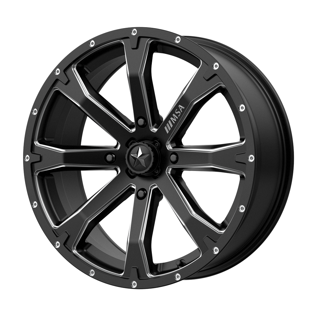 BOUNTY UTV 14X7 4X137 S-BLK MILL 10MM