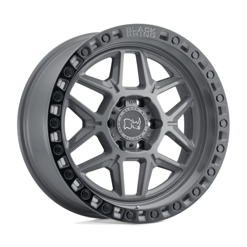 KELSO 17x9 6X135 ET0 87.10 bore BATTLESHIP GRAY W/ BLACK RING Wheel
