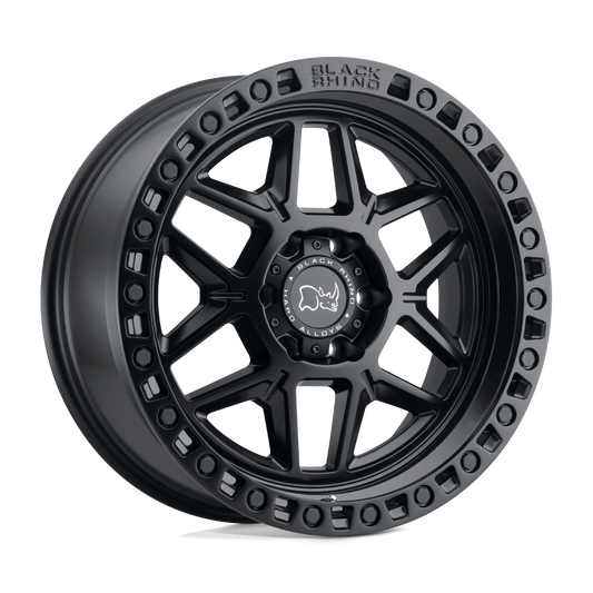Black Rhino Hard Alloys KELSO MATTE BLACK Wheel 17x9 5X127mm -18 71.5mm
