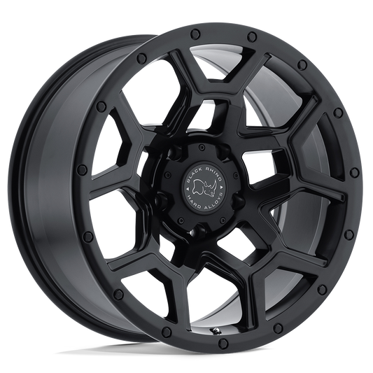 Black Rhino Hard Alloys OVERLAND MATTE BLACK Wheel 17x8 5X114.3mm +35 76.1mm