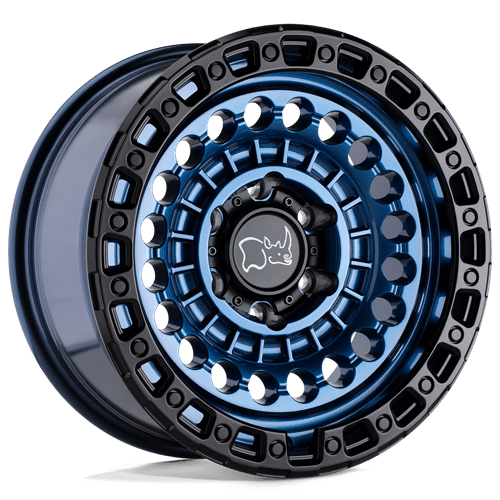 SENTINEL 17x8.5 5X5.0 ET-18 71.50 bore COBALT BLUE W/ BLACK RING Wheel