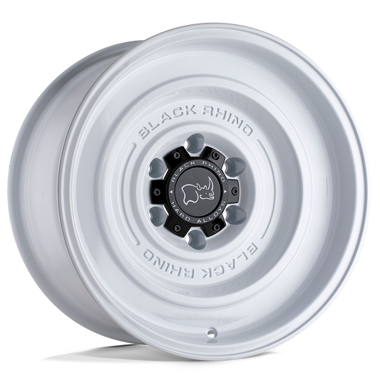 Black Rhino Hard Alloys SOLID GLOSS WHITE Wheel 17x9.5 5X127mm -18 71.5mm