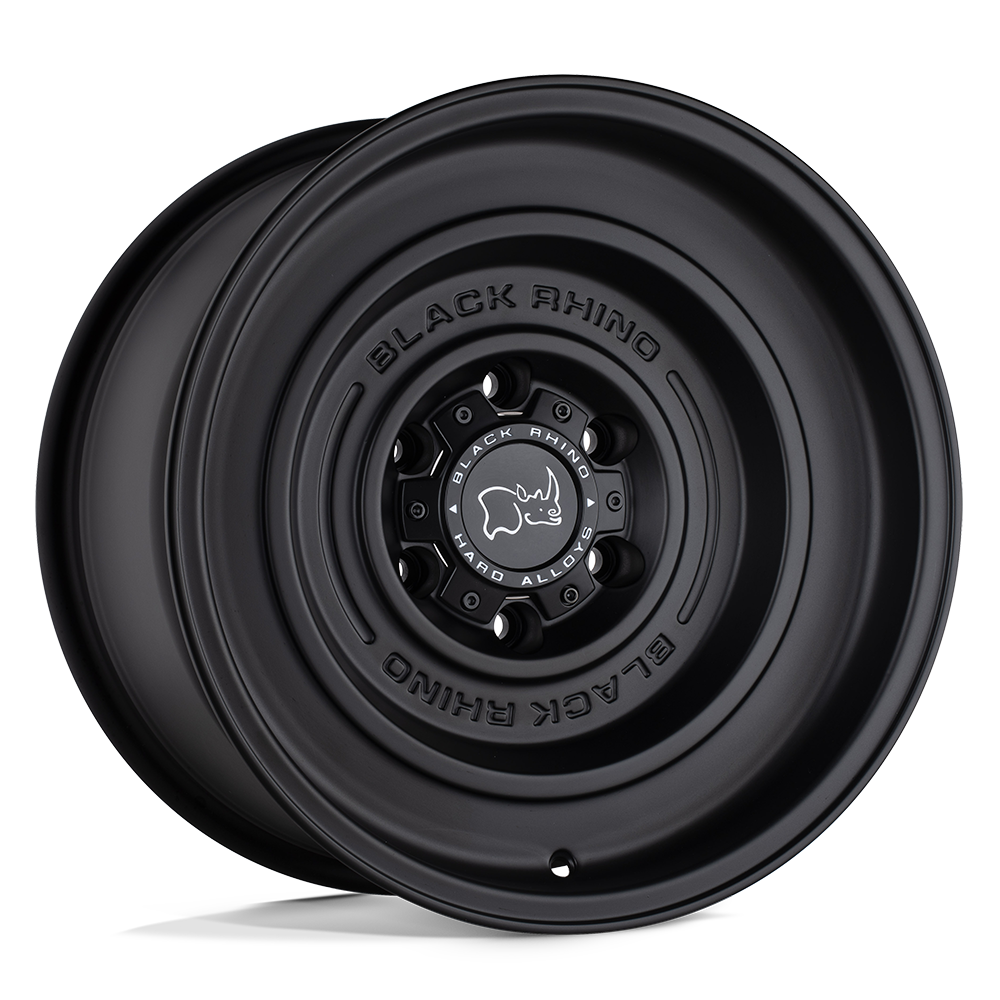 Black Rhino Hard Alloys SOLID MATTE BLACK Wheel 17x9.5 6X139.7mm -12 112.1mm