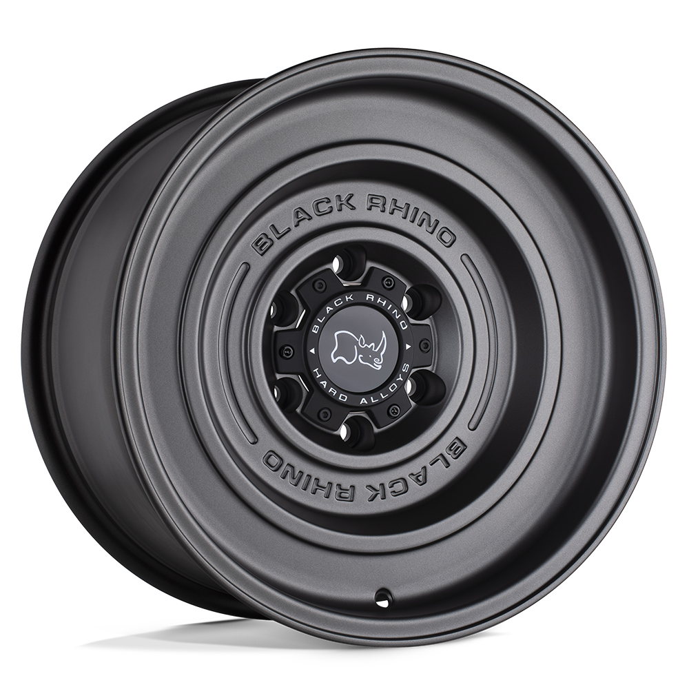 Black Rhino Hard Alloys SOLID MATTE GUN BLACK Wheel 17x9.5 6X139.7mm -12 112.1mm