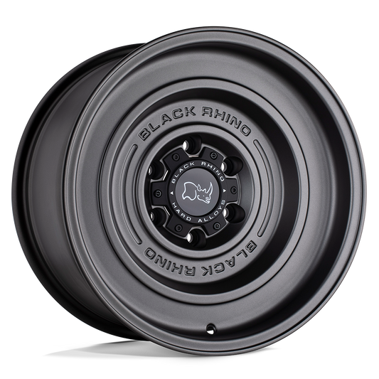 Black Rhino Hard Alloys SOLID MATTE GUN BLACK Wheel 17x9.5 6X139.7mm -12 112.1mm